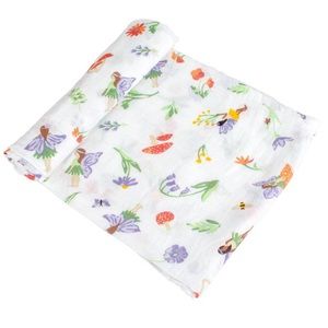 Bebe Au Lait Set of 2 Soft Muslin Swaddle Baby Blankets NEW